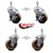 Service Caster 4 Inch High Temp Glass Filled Nylon 10mm Threaded Stem Caster Brakes SCC, 2PK SCC-TS20S414-GFNSHT-M1015-2-TLB-2 - alternate 4
